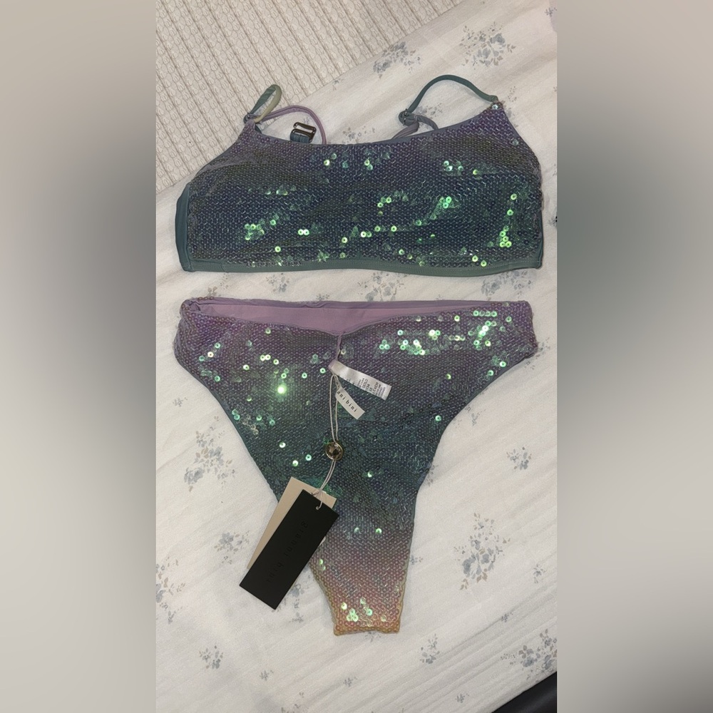 Gianni Bini Iridescent Sequin Bikini